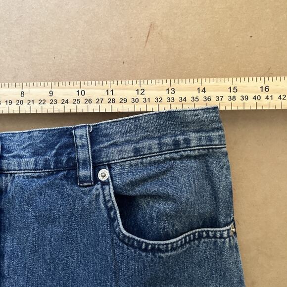 VTG Ralph Lauren Jeans Co Denim Pencil Midi Maxi Skirt 8 Hong Kong Cotton - Picture 4 of 9